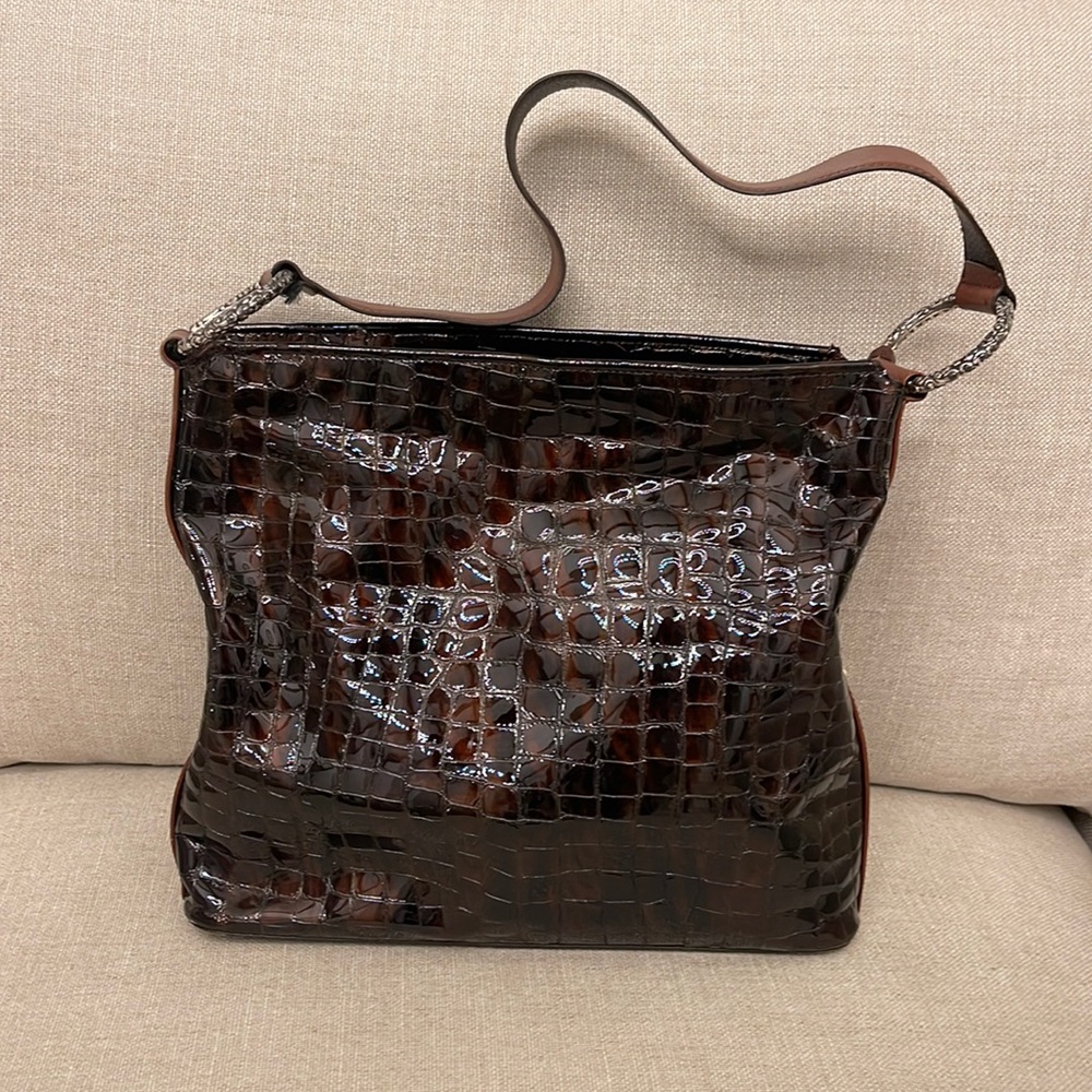 Brighton Patent Leather Croco Purse